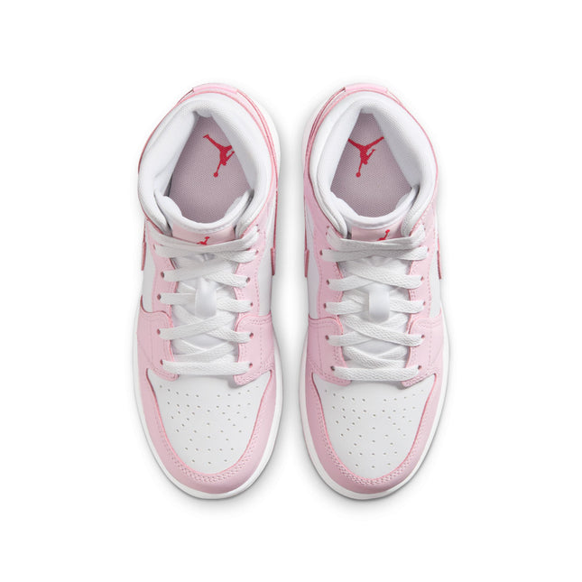 Air Jordan Big Kids 1 Mid - Pink Foam