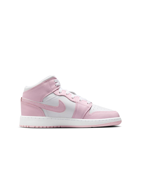 Air Jordan Big Kids 1 Mid - Pink Foam