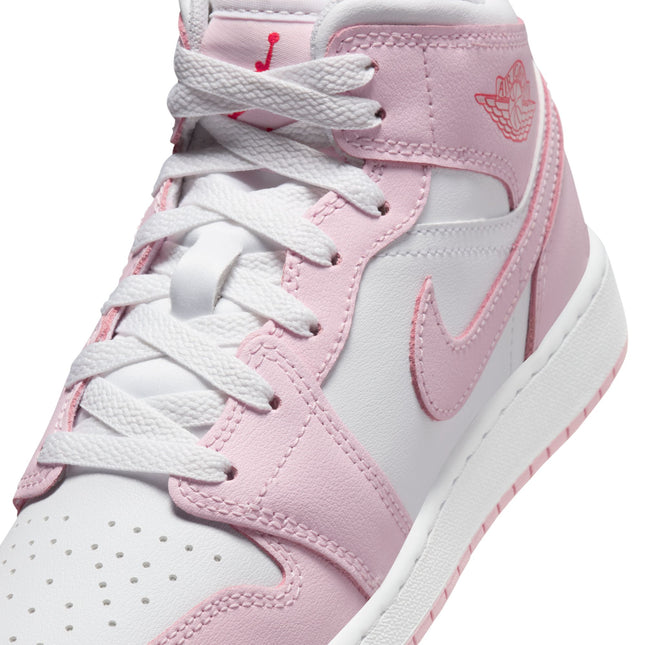 Air Jordan Big Kids 1 Mid - Pink Foam