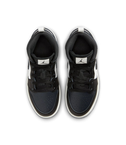 Air Jordan (PS) 1 Mid - Black/Off Noir