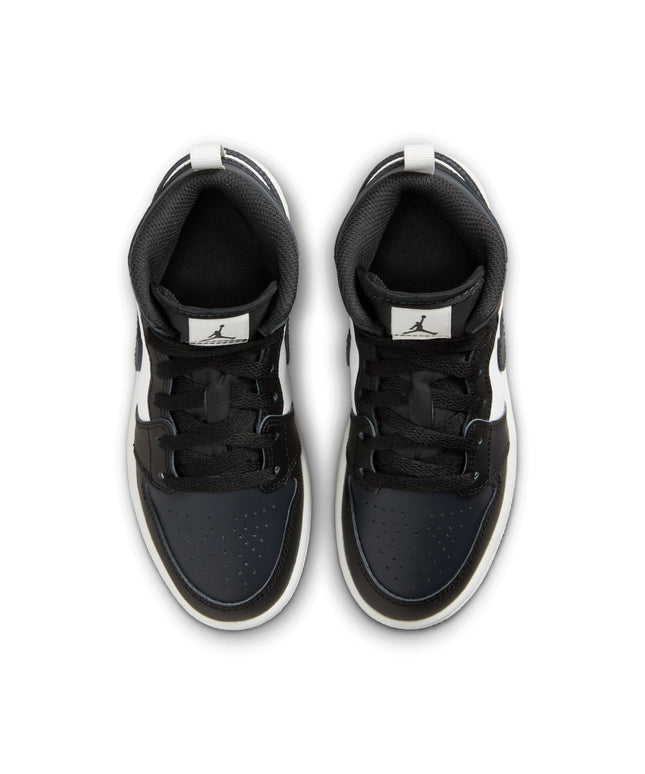 Air Jordan (PS) 1 Mid - Black/Off Noir
