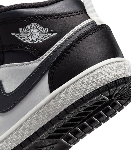 Air Jordan (PS) 1 Mid - Black/Off Noir