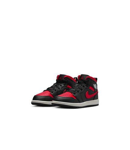 Air Jordan (PS) Jordan 1 Mid - Black/Varsity Red