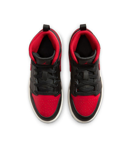 Air Jordan (PS) Jordan 1 Mid - Black/Varsity Red