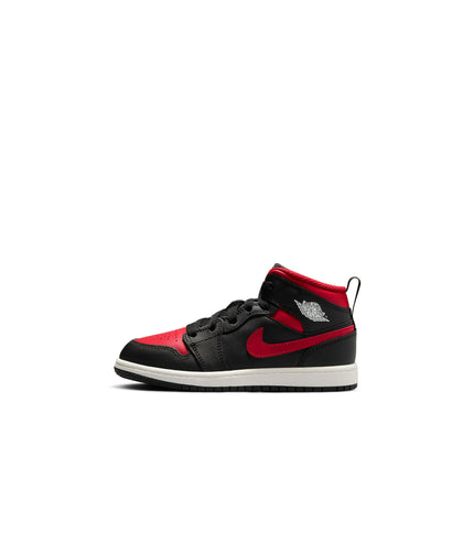 Air Jordan (PS) Jordan 1 Mid - Black/Varsity Red