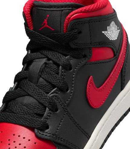 Air Jordan (PS) Jordan 1 Mid - Black/Varsity Red