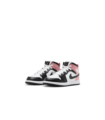 Air Jordan (PS) 1 Mid - White/Rust Pink