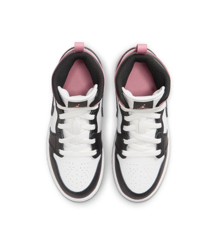 Air Jordan (PS) 1 Mid - White/Rust Pink