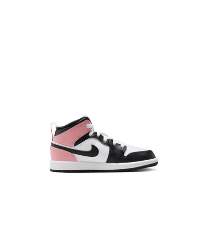 Air Jordan (PS) 1 Mid - White/Rust Pink