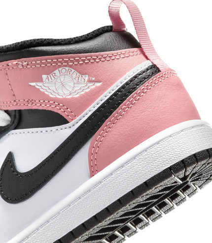 Air Jordan (PS) 1 Mid - White/Rust Pink