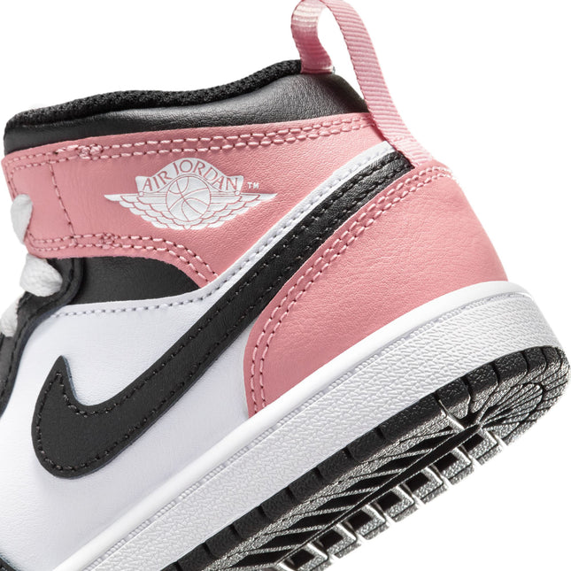 Air Jordan (PS) 1 Mid - White/Rust Pink