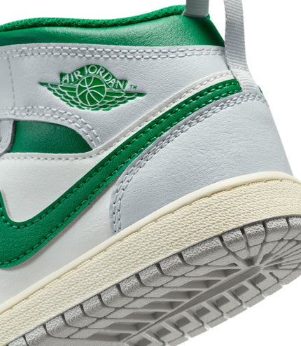 Air Jordan (PS) 1 Mid - Summit White/Pine Green