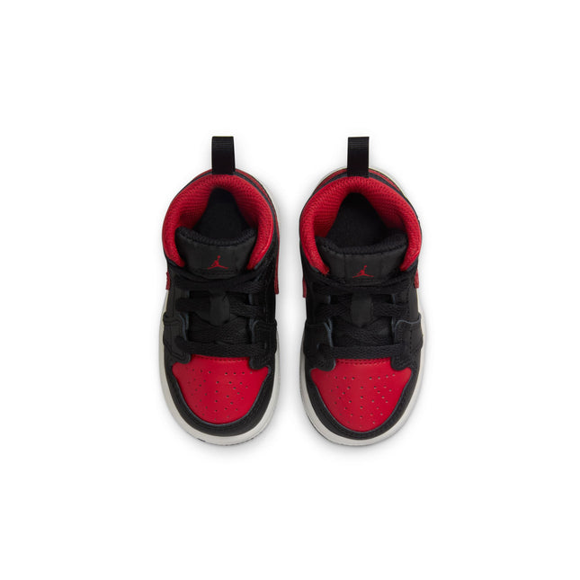 Air Jordan (TD) 1 Mid - Black/Varsity Red