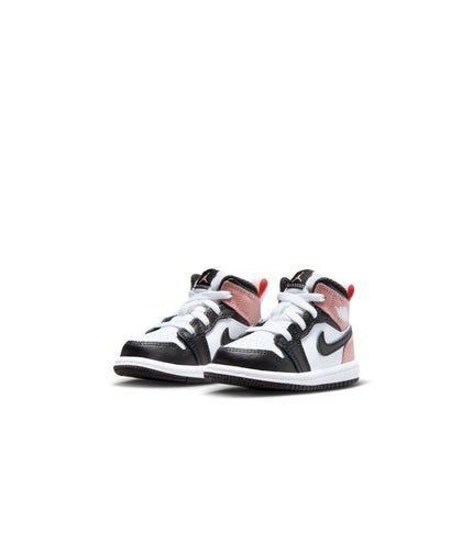 Air Jordan (TD) 1 Mid - White/Rust Pink