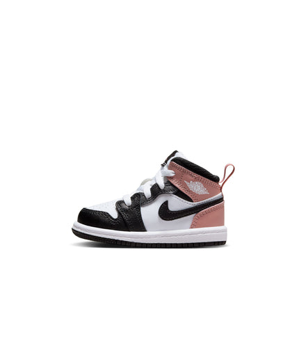 Air Jordan (TD) 1 Mid - White/Rust Pink