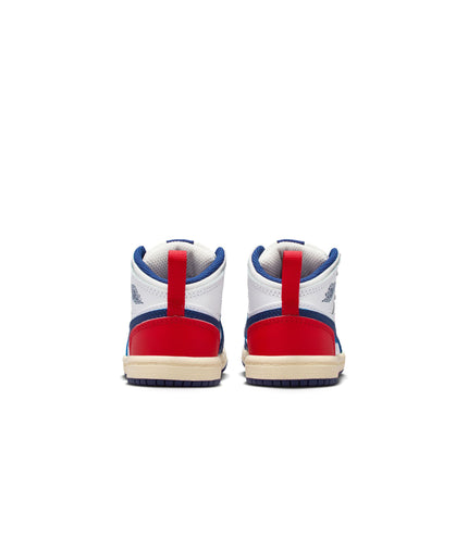 Air Jordan (TD) 1 Mid - White/Deep Royal