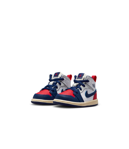Air Jordan (TD) 1 Mid - White/Deep Royal