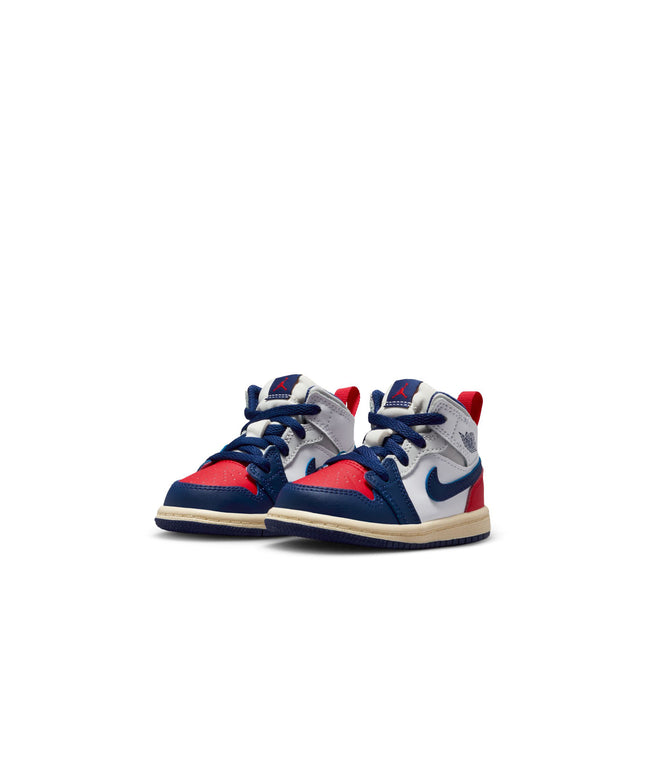 Air Jordan (TD) 1 Mid - White/Deep Royal