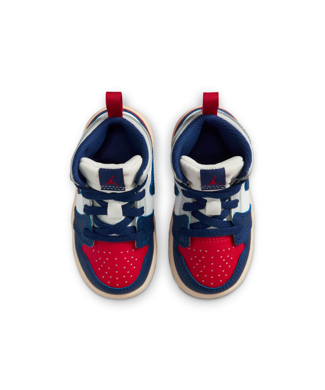 Air Jordan (TD) 1 Mid - White/Deep Royal