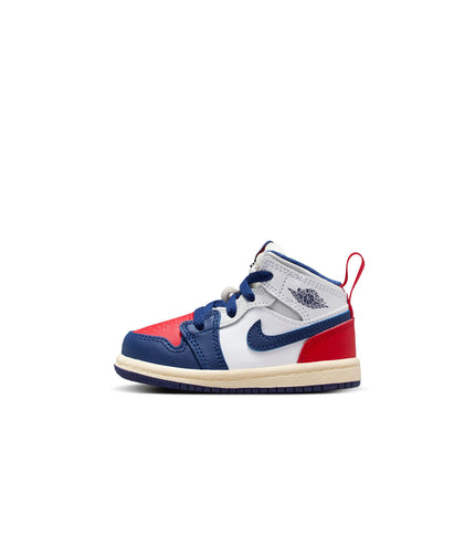 Air Jordan (TD) 1 Mid - White/Deep Royal