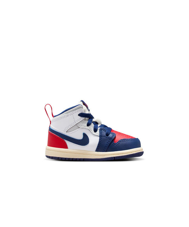 Air Jordan (TD) 1 Mid - White/Deep Royal