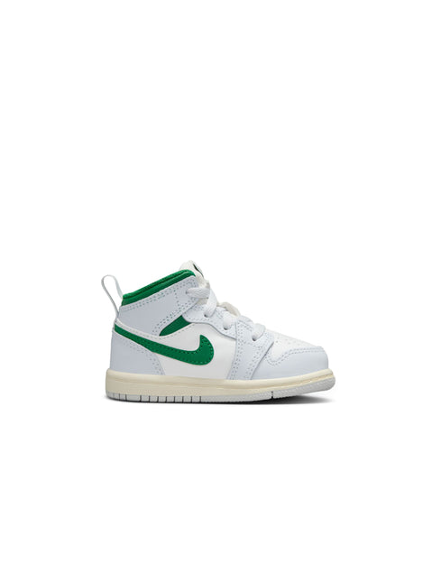 Air Jordan (TD) 1 Mid - Summit White/Pine Green