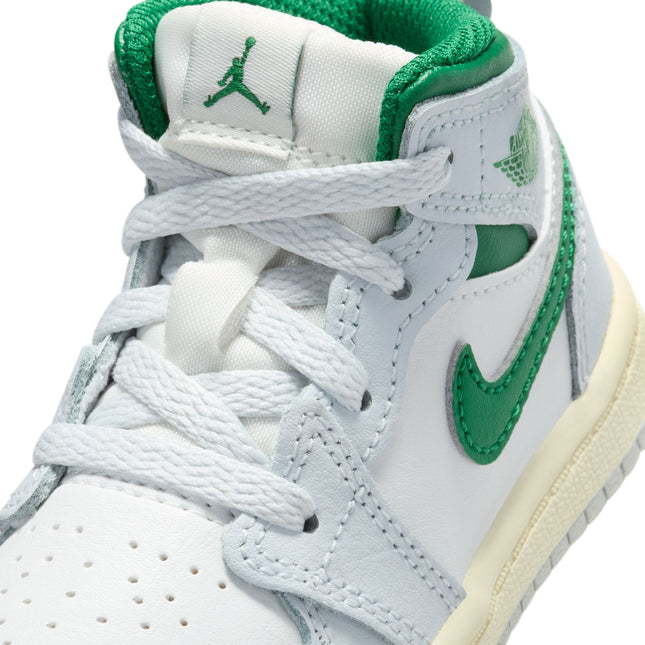 Air Jordan (TD) 1 Mid - Summit White/Pine Green