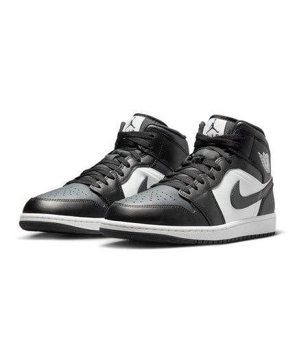 Air Jordan Mens 1 Mid - Black/Off Noir