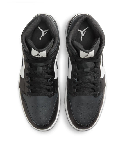 Air Jordan Mens 1 Mid - Black/Off Noir