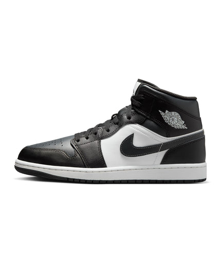 Air Jordan Mens 1 Mid - Black/Off Noir