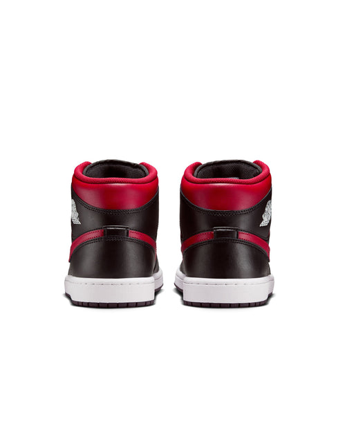 Air Jordan Mens 1 Mid - Black/Varsity Red