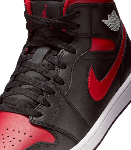 Air Jordan Mens 1 Mid - Black/Varsity Red