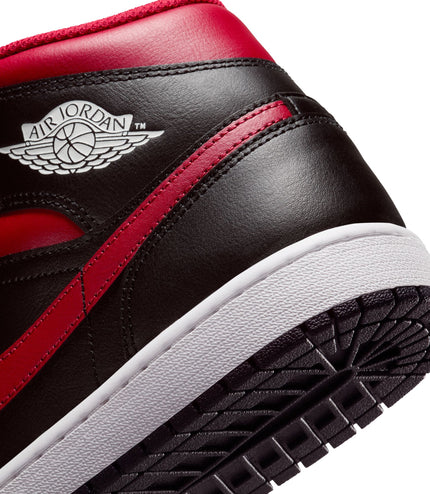 Air Jordan Mens 1 Mid - Black/Varsity Red