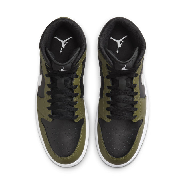 Air Jordan Mens 1 Mid - Sequoia Black