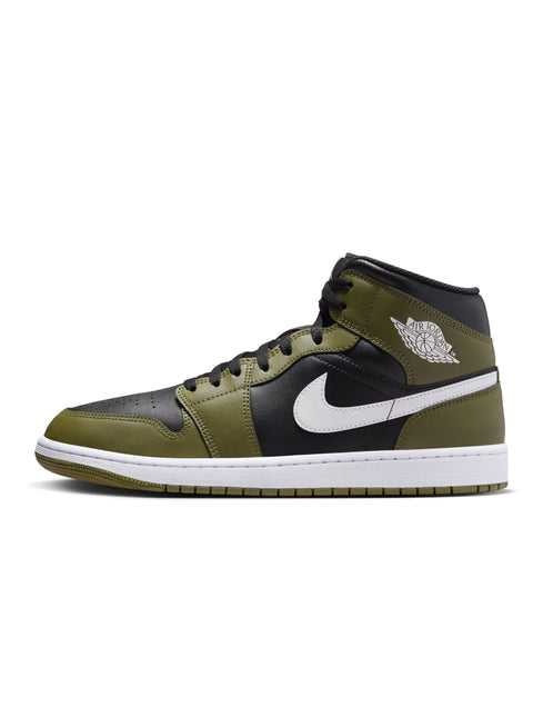 Air Jordan Mens 1 Mid - Sequoia Black