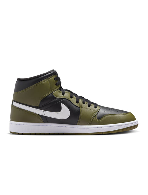 Air Jordan Mens 1 Mid - Sequoia Black