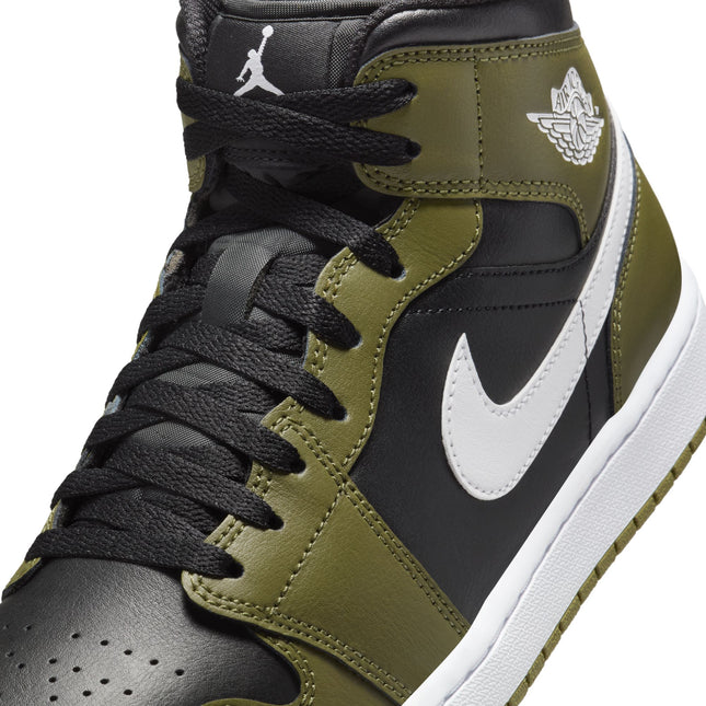 Air Jordan Mens 1 Mid - Sequoia Black