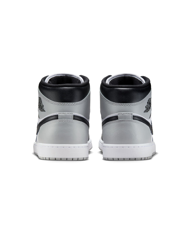 Air Jordan Mens 1 Mid - White/Smoke Grey