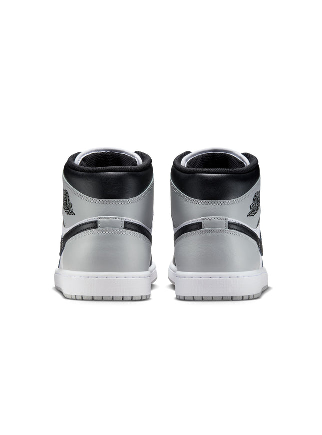 Air Jordan Mens 1 Mid - White/Smoke Grey