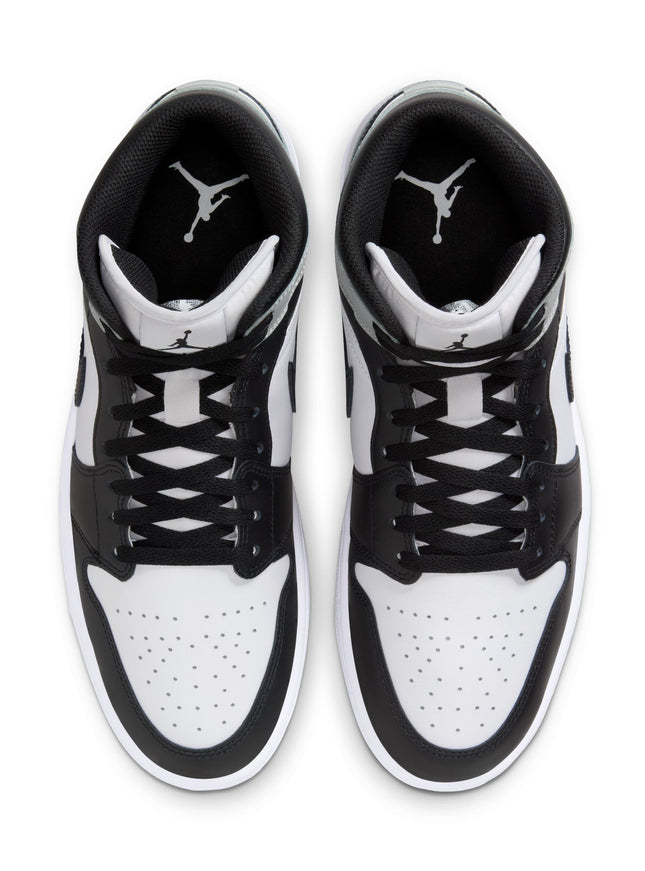 Air Jordan Mens 1 Mid - White/Smoke Grey