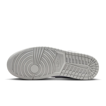 Air Jordan Mens 1 Mid - White/Smoke Grey