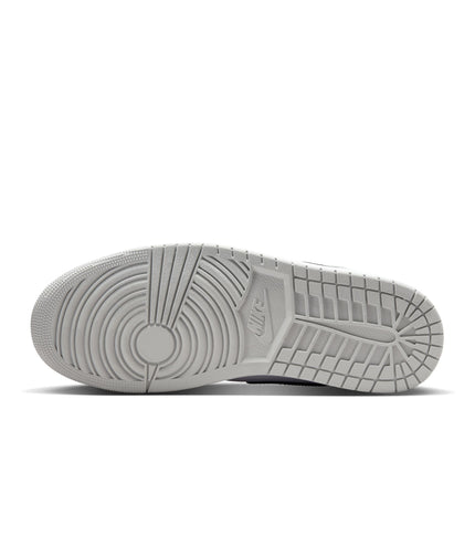 Air Jordan Mens 1 Mid - White/Smoke Grey