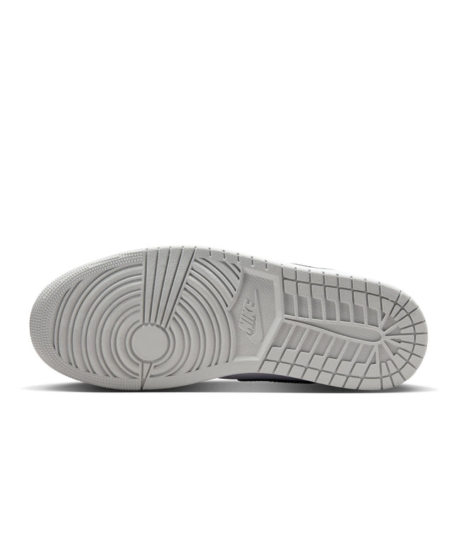 Air Jordan Mens 1 Mid - White/Smoke Grey