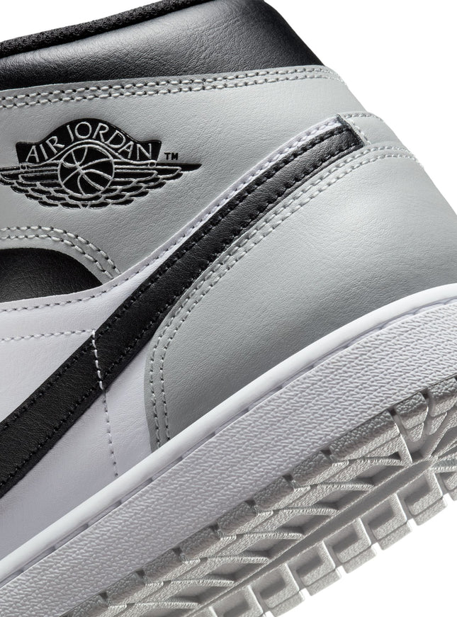 Air Jordan Mens 1 Mid - White/Smoke Grey
