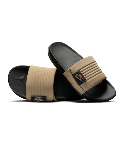 Nike Mens Offcourt Adjust Slides - Black/Khaki