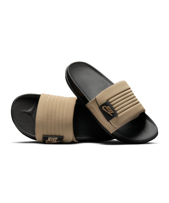 Nike Mens Offcourt Adjust Slides - Black/Khaki
