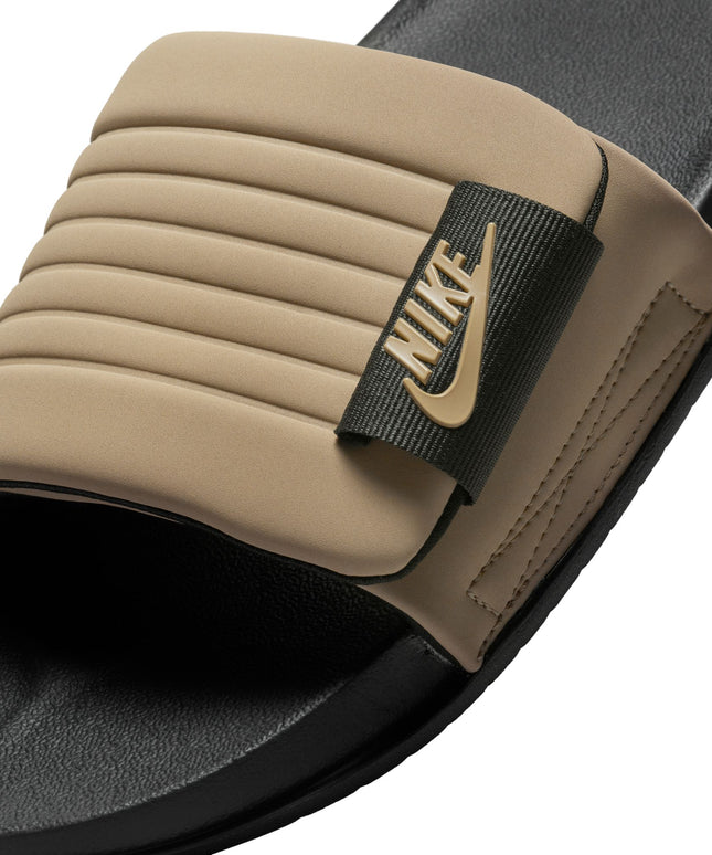 Nike Mens Offcourt Adjust Slides - Black/Khaki