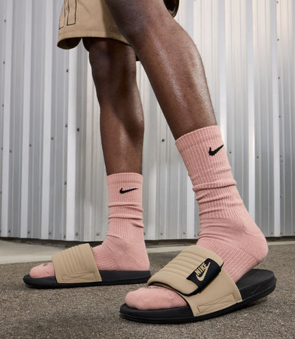 Nike Mens Offcourt Adjust Slides - Black/Khaki