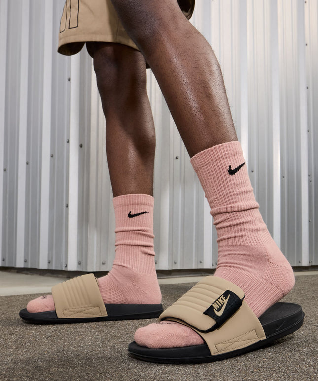 Nike Mens Offcourt Adjust Slides - Black/Khaki