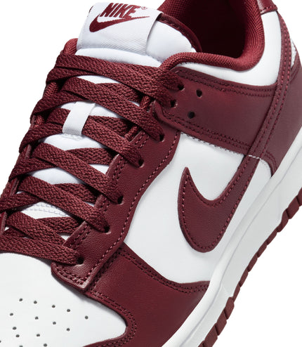 Nike Mens Dunk Low Retro - White/Redwood